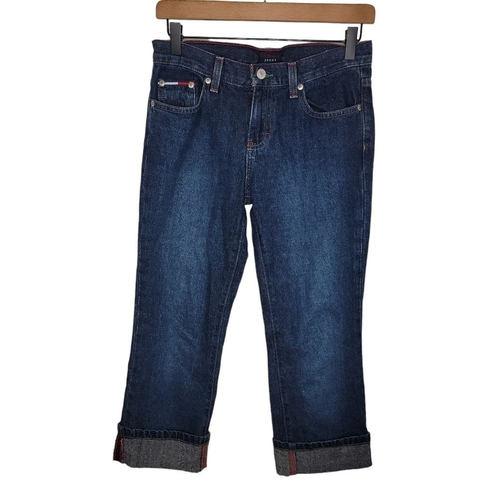 Tommy Jeans cuffed cropped denim jeans size 3